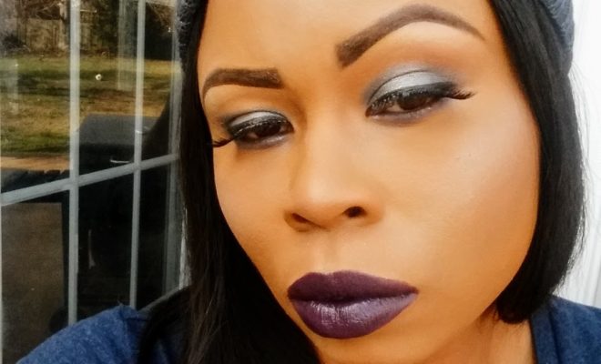 Purple Lipstick Dreams Bold Look- BrownSugarGlam – How to Makeup and All Things Beauty